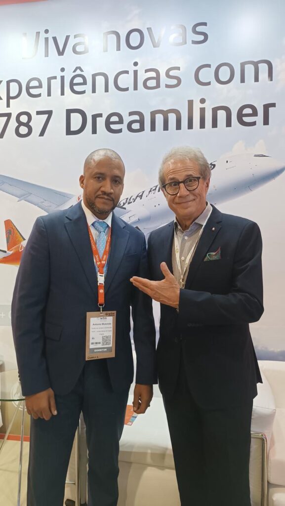 Antonio Mutondo, Diretor Comercial da TAAG Linhas Aéreas de Angola, e Otavio Neto