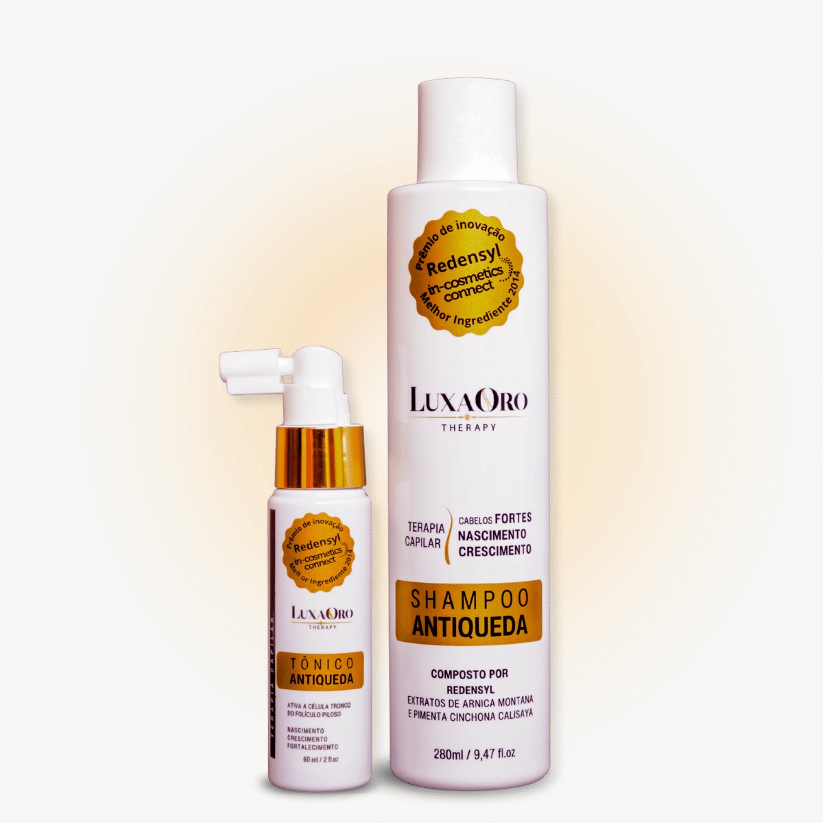 Novas embalagens da Luxaoro