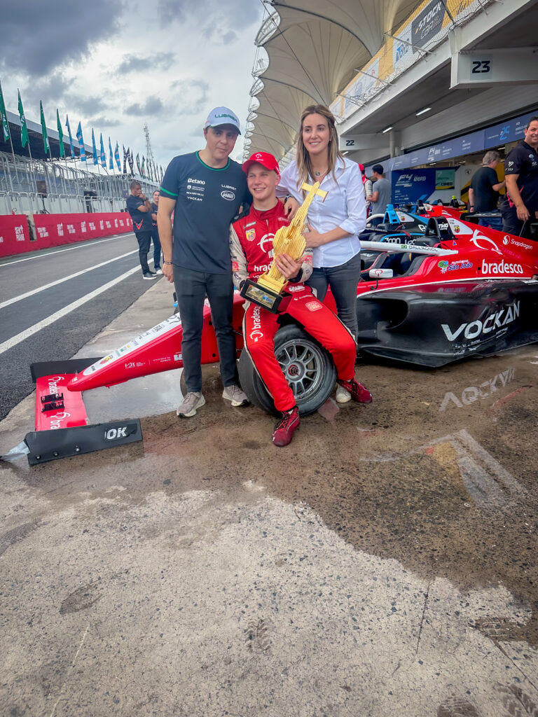 Heitor com Felipe Massa